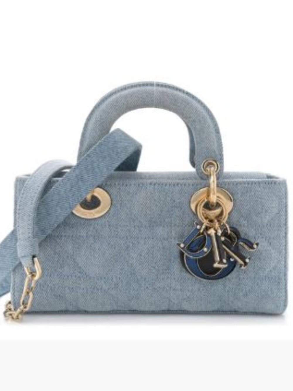Christian Dior Denim Macrocannage Lady D-Joy Blue